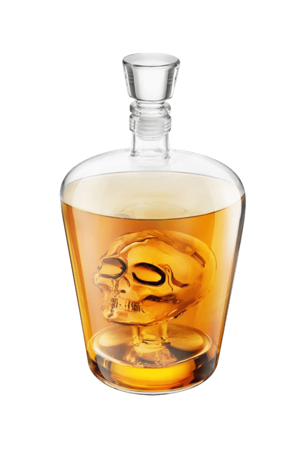 skull decanter