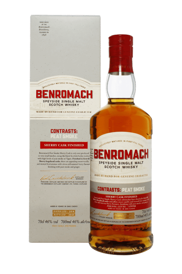 Benromach Peat Smoke 2014 Sherry Cask Finish 2023 Bottling