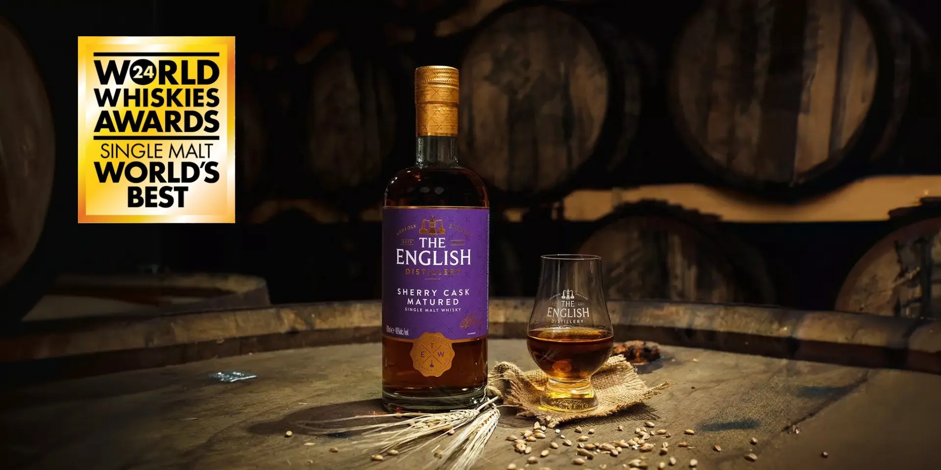 ENGLISH WHISKY SHERRY CASK WORLDS BEST WHISKY LIMITED STOCK