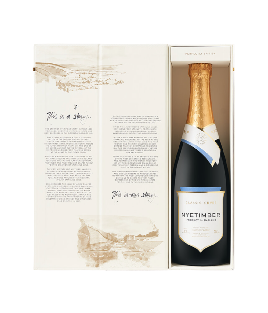 Nyetimber classic cuvee english sparkling wine