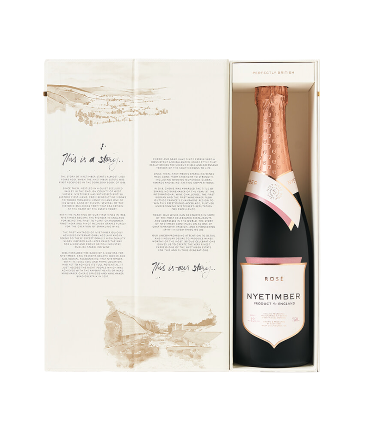 Nyetimber rose english sparkling wine