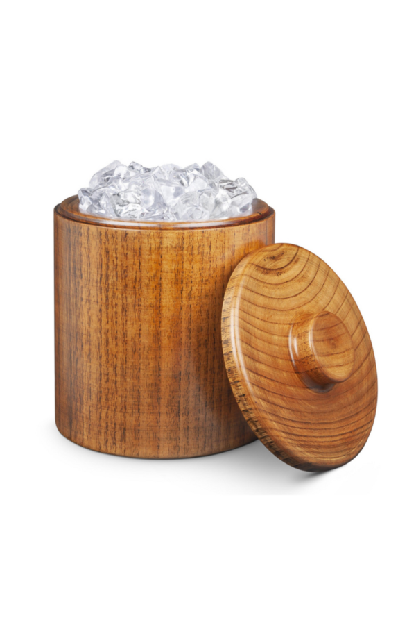 Final Touch Solid Wood Ice Bucket