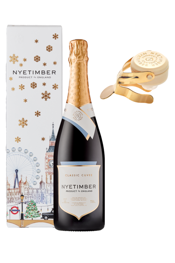 Nyetimber clasisc cuvee offer free gift box and stopper worth £8 christmas deal christmas champagne english sparkling wine