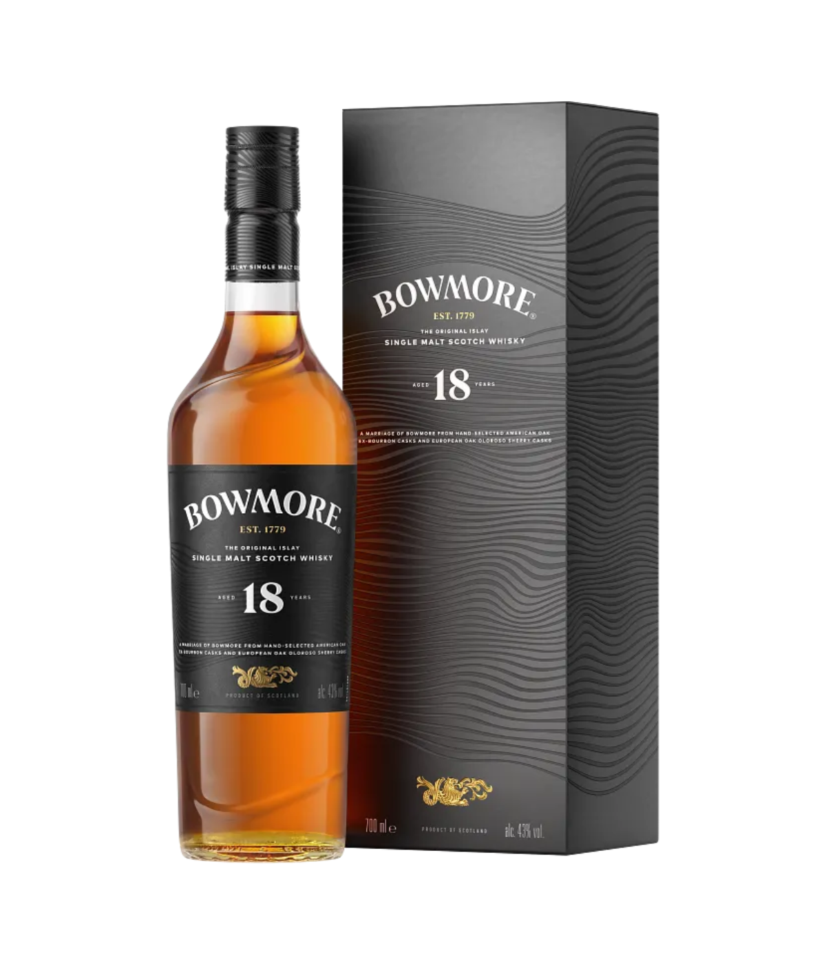 Buy Bowmore 18 Year Old Single Malt | Premium Islay Whisky Online Whisky Brokers Associates