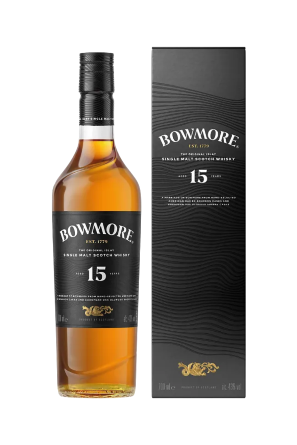 Bowmore 15 year old whisky new whisky whisky brokers associates