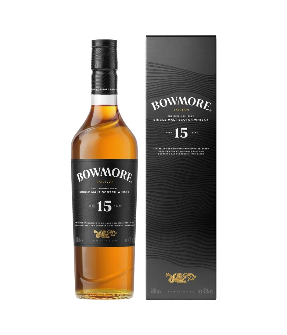 Bowmore 15 year old whisky new whisky whisky brokers associates