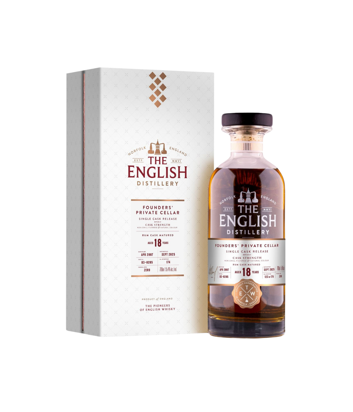 The English Founders Private Cellar 18 Year Old Rum Cask