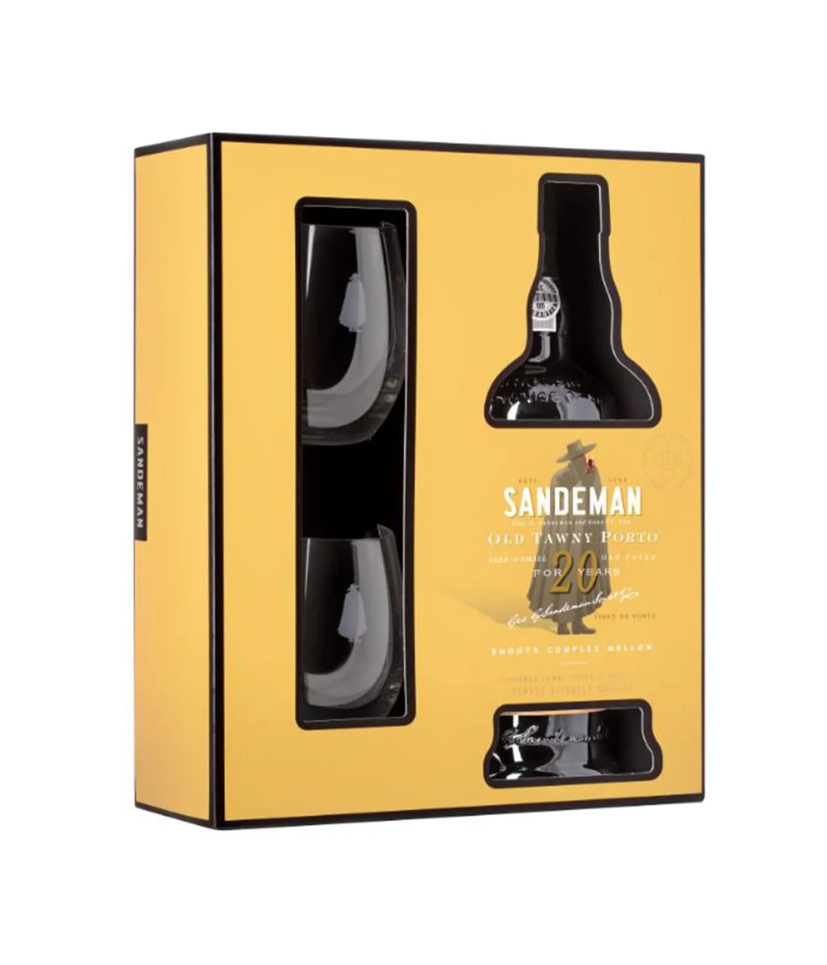 Sandeman 20 Year Old Tawny Port Gift Pack (with 2 Glasses)