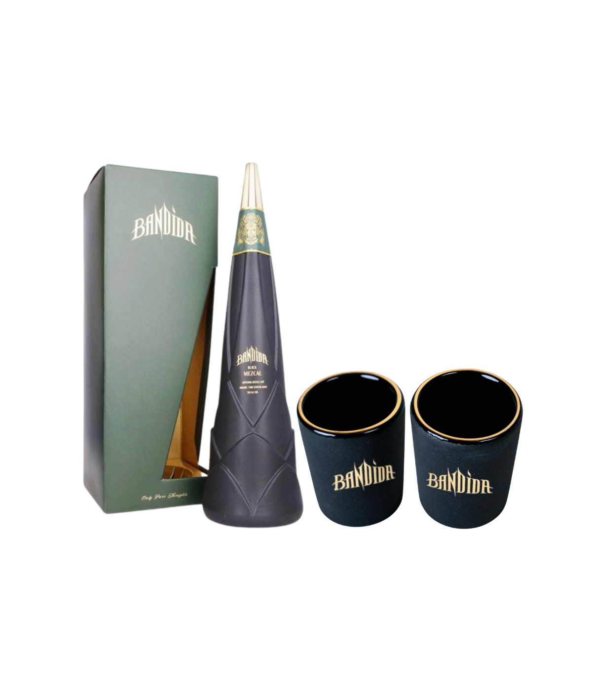 Bandida Black Mezcal Espadin with 2 free copita glasses!