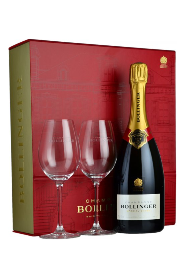 Bollinger Gift Pack with Two Bollinger Glasses